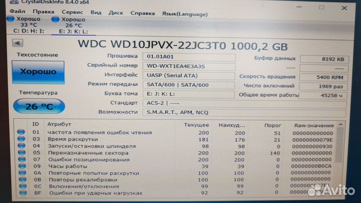 Жесткий диск для ноутбука 1 тб, 500gb