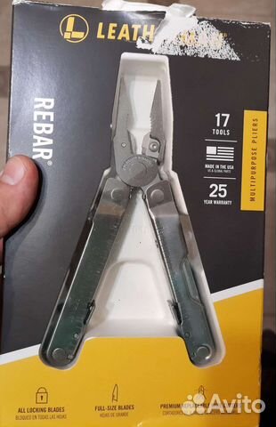 Мультитул leatherman rebar (кож.чехол)