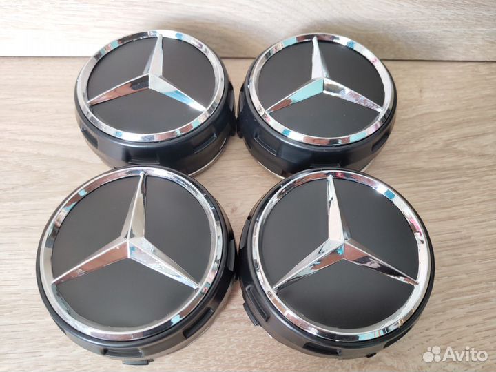Колпачки заглушки на диски Мерседес 75мм