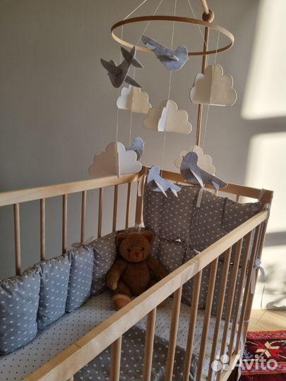 Детская кроватка качалка