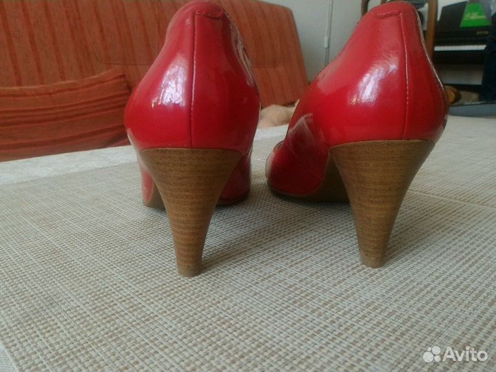 Туфли экко кожаные