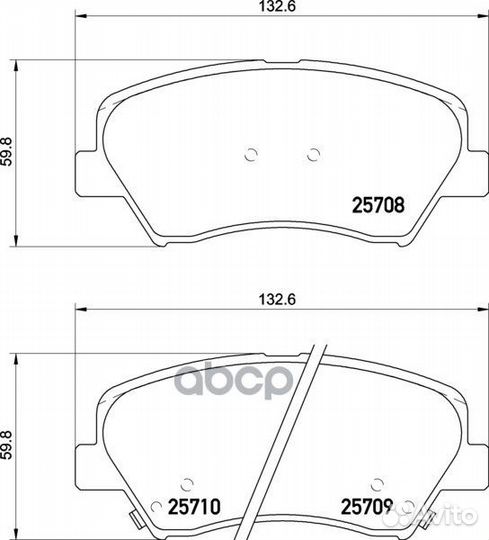 Колодки тормозные дисковые перед NP6015 NIS