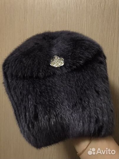 Норковая шапка, женская