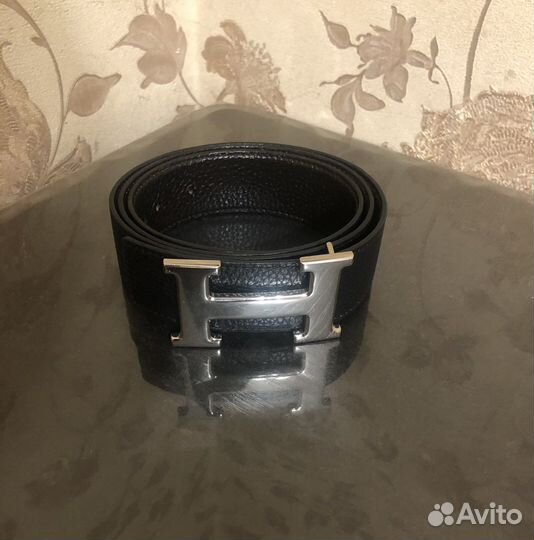 Ремень мужской кожаный hermes