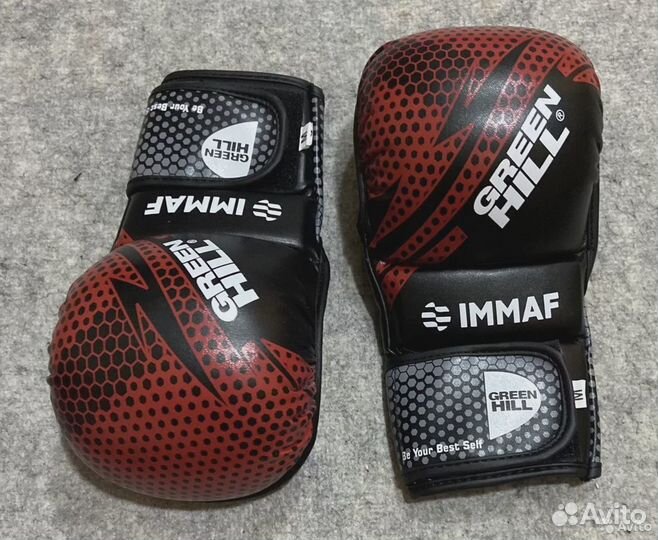Перчатки для единоборства крабы Green Hill Red