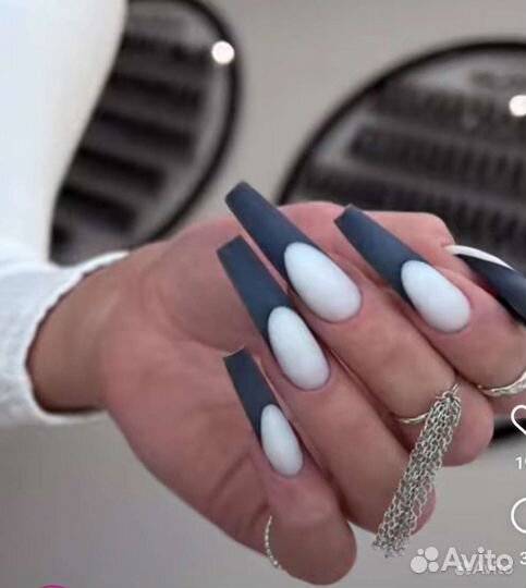 Модель маникюр экстра наращивание, корейский маник