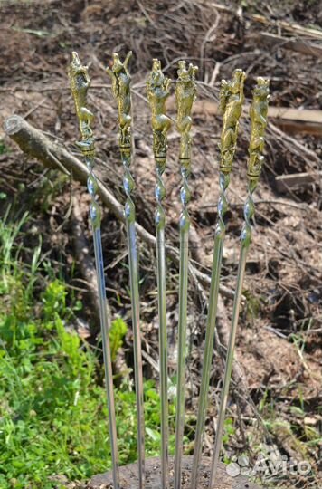 Шампуры подарочные Набор шампуров звери