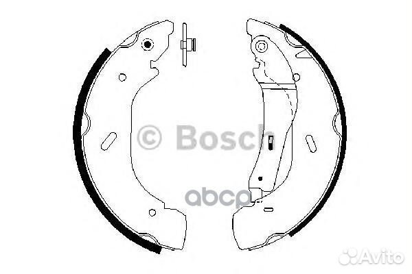 Колодки тормозные барабанные bosch 0 986 487 61