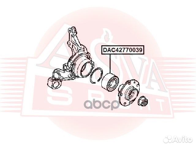 Подшипник ступичный задний 4WD DAC42770039 asva