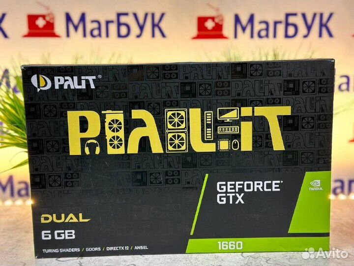 Видеокарта Nvidia Geforce GTX 1660 Palit 6GB