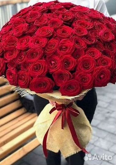 Длинные высокие розы 110 150 160 180 200 см