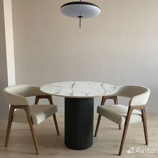 Стол из керамогранита на заказ/Реечные ножки z-6154