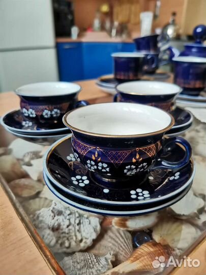 Сервиз СССР Бронницкий фарфор Возрождение и лфз