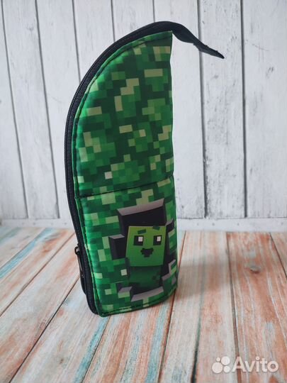 Пенал тубус-подставка, майнкрафт, новый