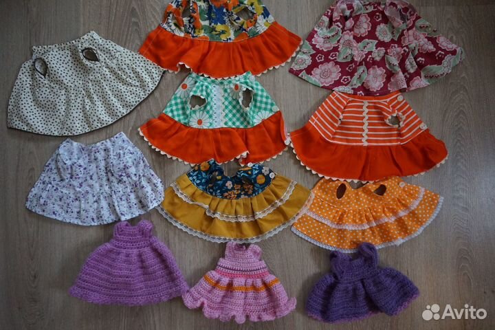 Платья на кукол СССР 25-70 см
