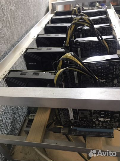Продаю.Риг 12 карт Zotac GeForce GTX 1060 6Gb