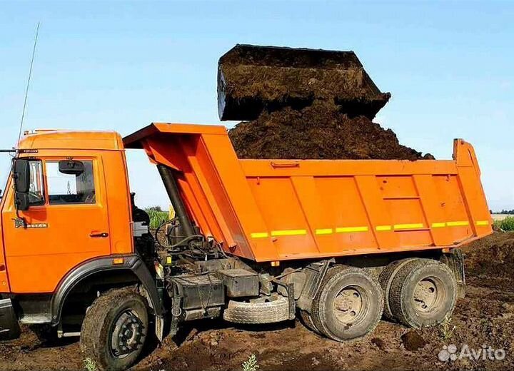 Навоз перегной в мешках, чернозём, песок, щебень