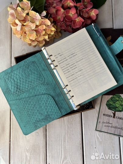 Ежедневник из натуральной кожи с гравировкой