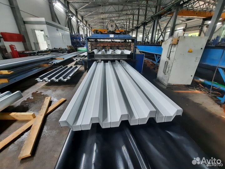 Профлист оцинкованный окрашенный Н-57 0,8х750