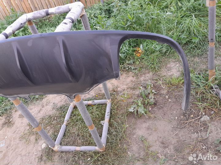 Юбка бампера задняя Porsche Macan 95B 2014-Нв