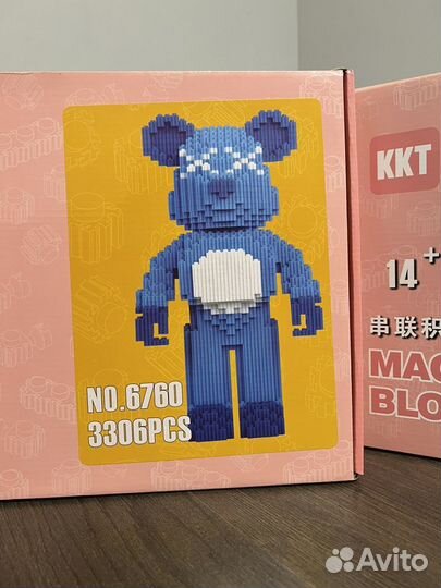 3D конструктор magicblocks bearbrick 3300+