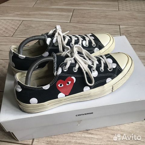 Кеды Converse Play Comme des Garcons cdg polkadot