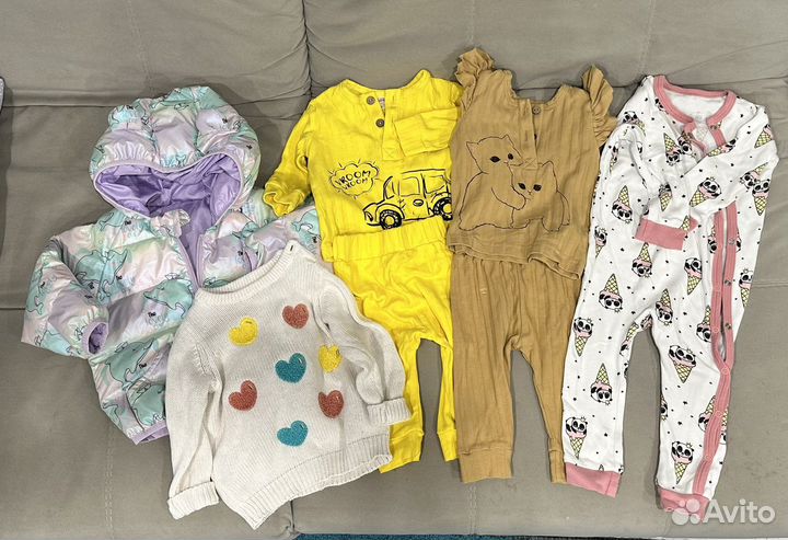 Детские вещи пакетом для девочек 74 80