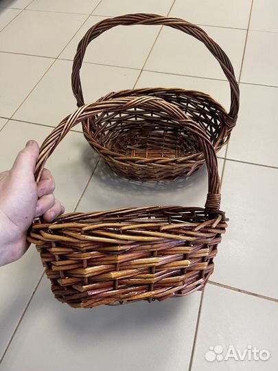 Набор корзин плетеных