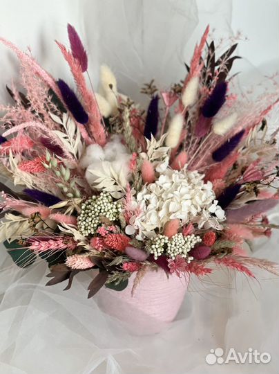 Сухоцветы корзина