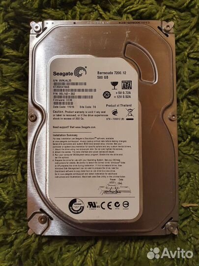 Жесткий диск Seagate ST3500418AS 500гб