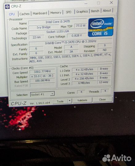 Процессор lga 1155 i5 3470