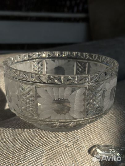 Ваза хрустальная