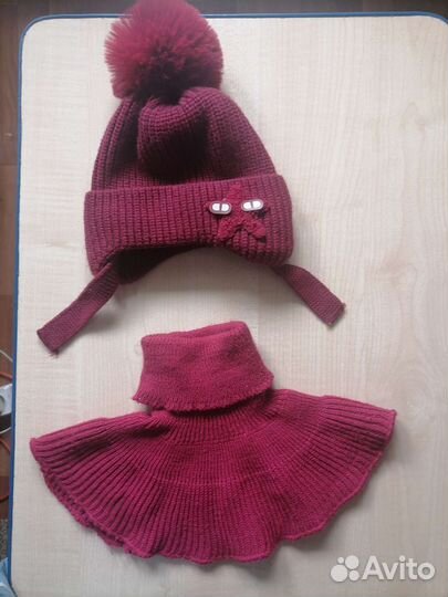 Комплект шапка, шарф