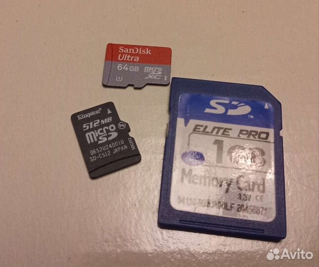 Карта памяти MicroSD 64 gb SanDisk ultra
