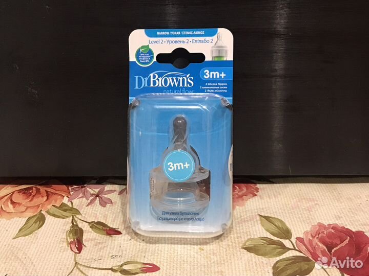 Соски Dr Brown’s с 3 месяцев 2 шт