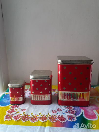 Банки жестяные СССР, Индия, кухонные мелочи СССР