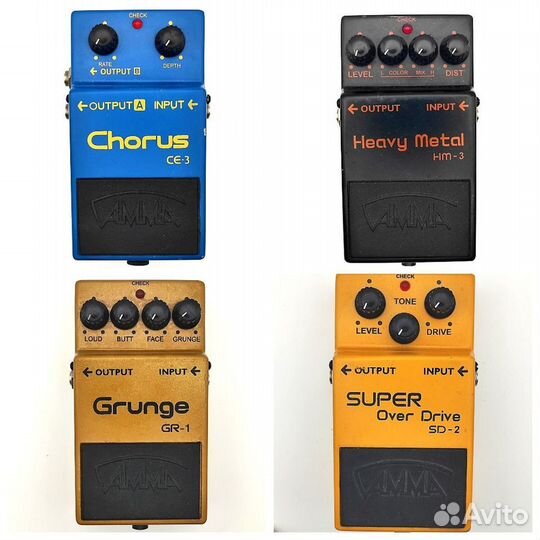 Овердрайв Дисторшн Хорус Компрессор Дилей Yerasov