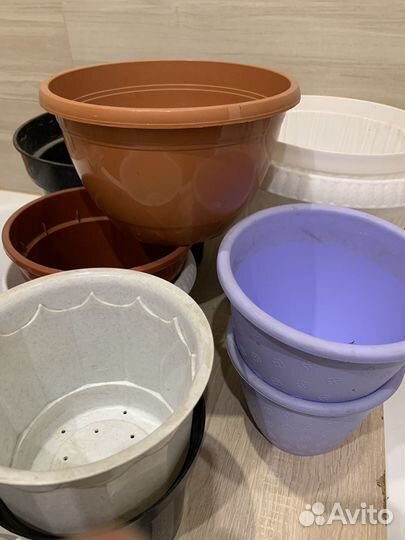 Горшки для цветов б/у