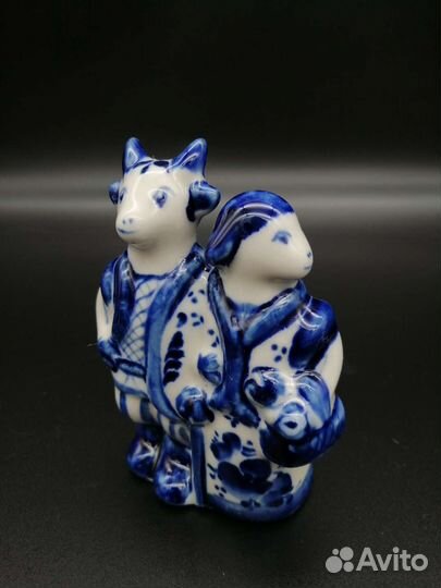 Коллекция фигурок животных Гжель