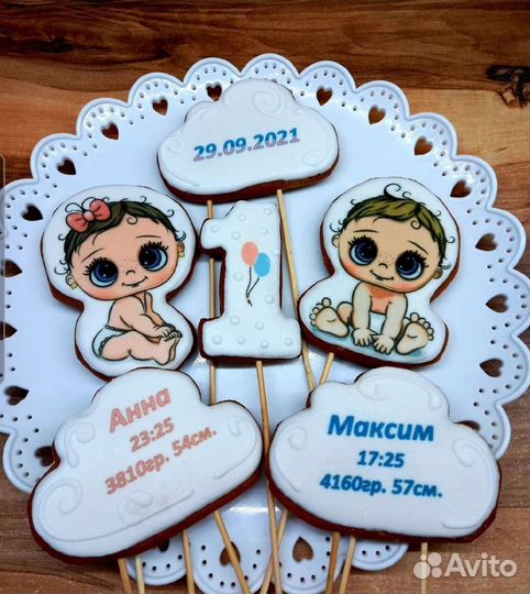 Топперы на торт пряники имбирные