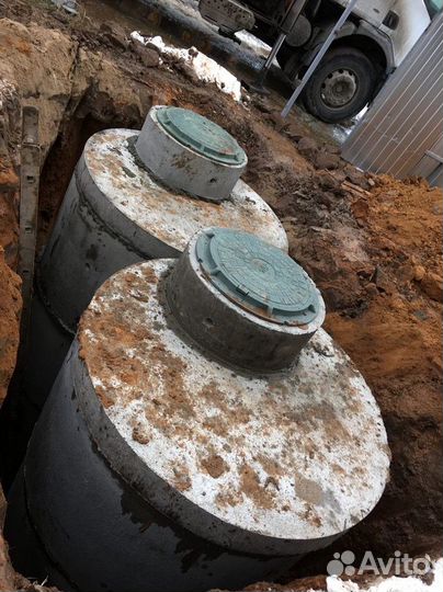 Жби септик, сливная яма, кессон под скважину