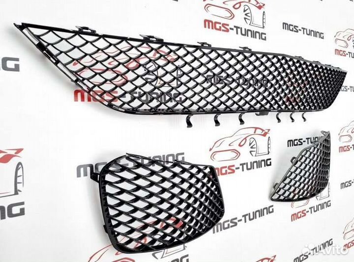 Сетки переднего бампера Mercedes S w222 S63 13-17г