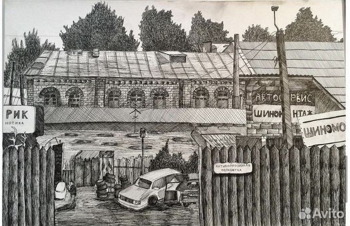 Графика пейзаж