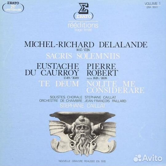 Винтаж - M.-R. delalande: sacris solemniis; E. D