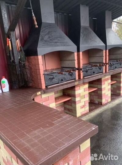 Уличные зоны барбекю всесезонные