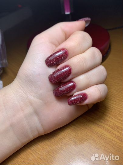 Маникюр покрытие гель лак, наращивание