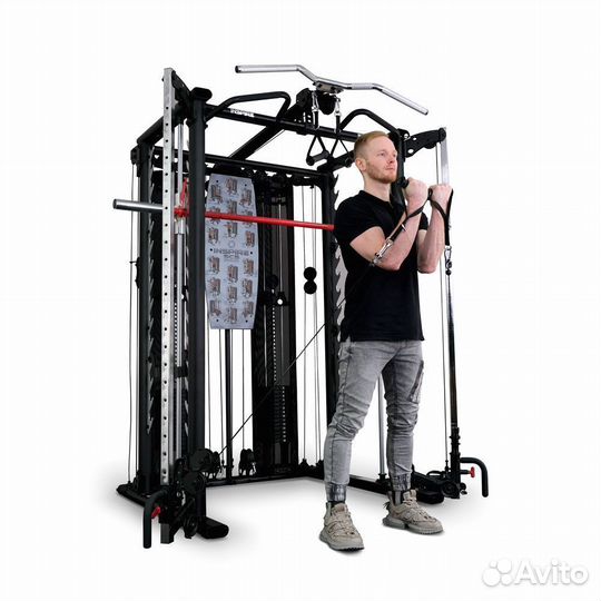 Машина Смита с грузоблоками и турником inspire SCS