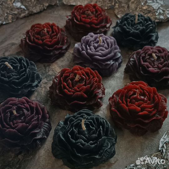 Цветные фигурные свечи из воска