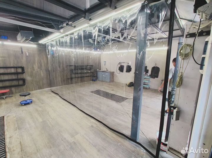 Прозрачная пвх штора-занавес