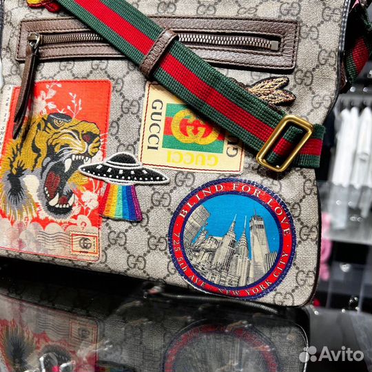 Сумка Gucci GG Tiger Supreme Оригинал Мужская